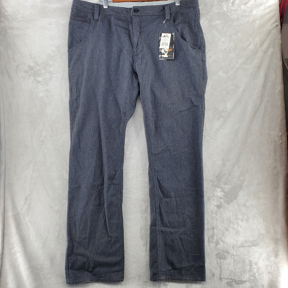 KAVU mens Steens Pants Size 40x32‎ Gray New With Tags!